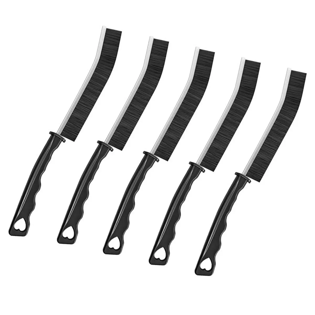 【FaddishDeal】5Pcs Hard Bristle Crevice Cleaning Brush with Handle - Multifunctional Cleaning Tool Dusters/Duster Heads for Bathroom, Kitchen Tiles, Window Gaps, Household Dusting (TikTok Shop Back to School), Crevice Cleaning Brush Dusters/Duster Heads