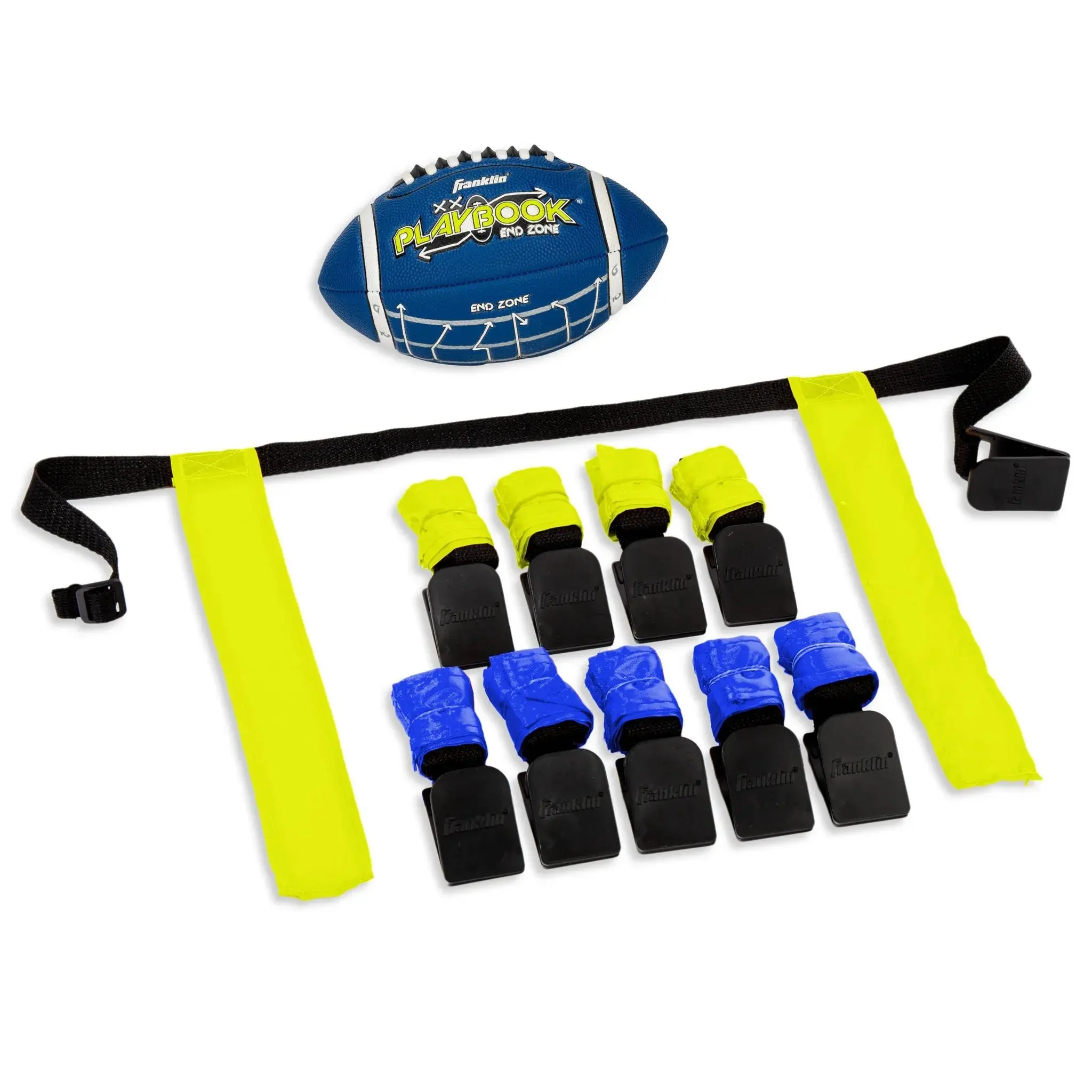 10 Player Flag Football Set - Mini Blue Football