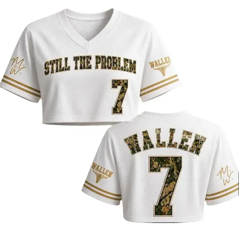 Still The Problem #7 Tour 2026 Crop Top Jersey, Country Concert Crop Baseball Jersey