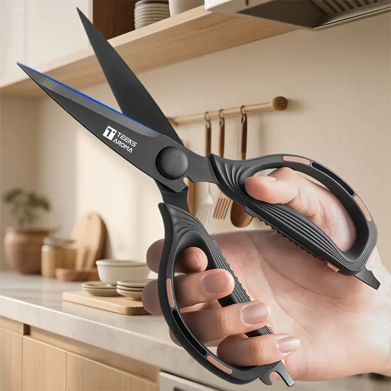 japanese cooking scissors,Multi-Functional Kitchen Shears Set,Heavy Duty Stainless Steel Blade,Stylish For Everyday Use Convenient Cooking Utensils Tools Gadgets Daily Cooking,Professional Kitchen Use&BBQ,food scissors,chicken bone cutting