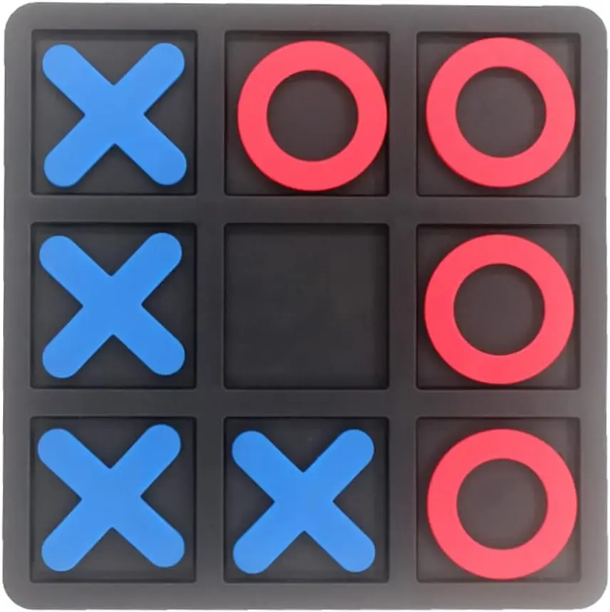 Tic Tac Toe Board Game (15 X 15 cm) | Classical Family Game | Plastic Children's Game | Portable Classic Board Game