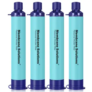 Membrane Solutions/WAKIWAKI Water Filter Straw Portable Survival Filtering System for Drinking, Hiking, Camping, and Emergency Preparedness