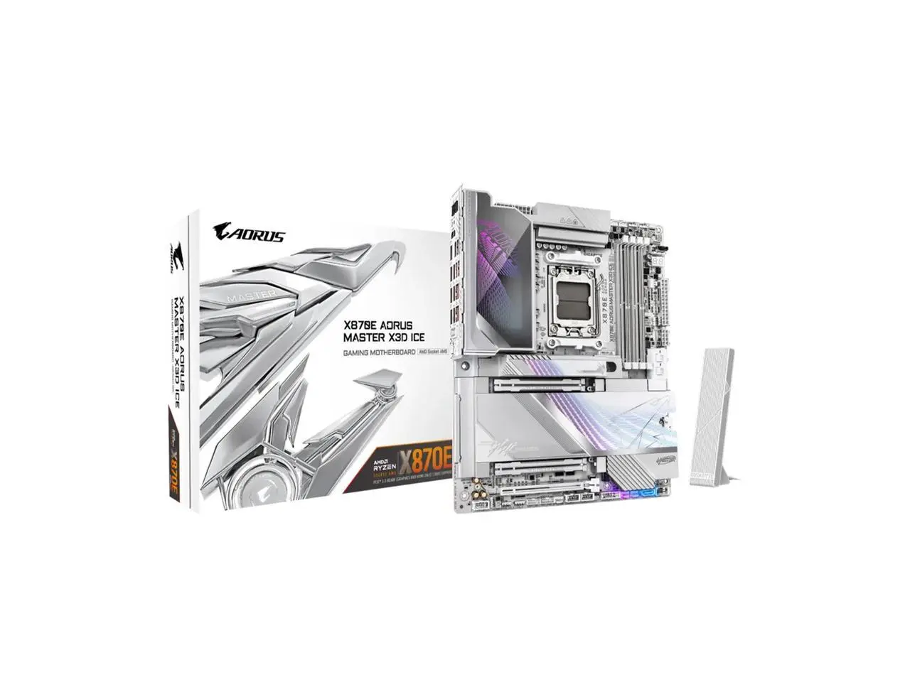 GIGABYTE X870E AORUS MASTER X3D ICE AM5 AMD X870E ATX Motherboard