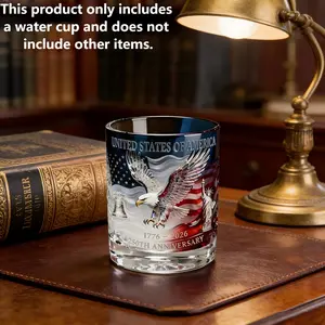 250th Anniversary Whiskey Glass, Perfect Gift for Men & Couples, Ideal for Independence Day, Father's Day & Daily Use