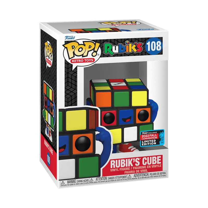 Funko Pop! Retro Toys: Rubiks- Rubiks Cube (NYCC Shared) #108 Collectible Pop Vinyl Figure