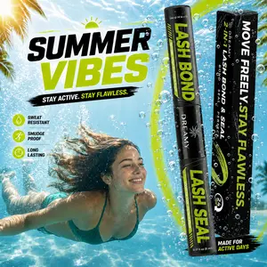 DreamyBond Waterproof Sweat-Proof Cluster Lash Glue, Long-Lasting All-Day Hold for Swimming, Gym, Travel & Outdoor Activities, Latex-Free