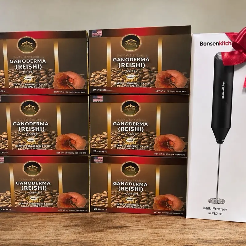 Ganoderma-Infused Coffee Beverage