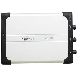 PINTECH MSO5022 PC Oscilloscope 25MHz, Portable Oscilloscopio with 2 Channels, 100MSa/s Sampling Rate, 5K Storage Depth, Slim Digital Tablet Oscilloscope with USB Power Supply