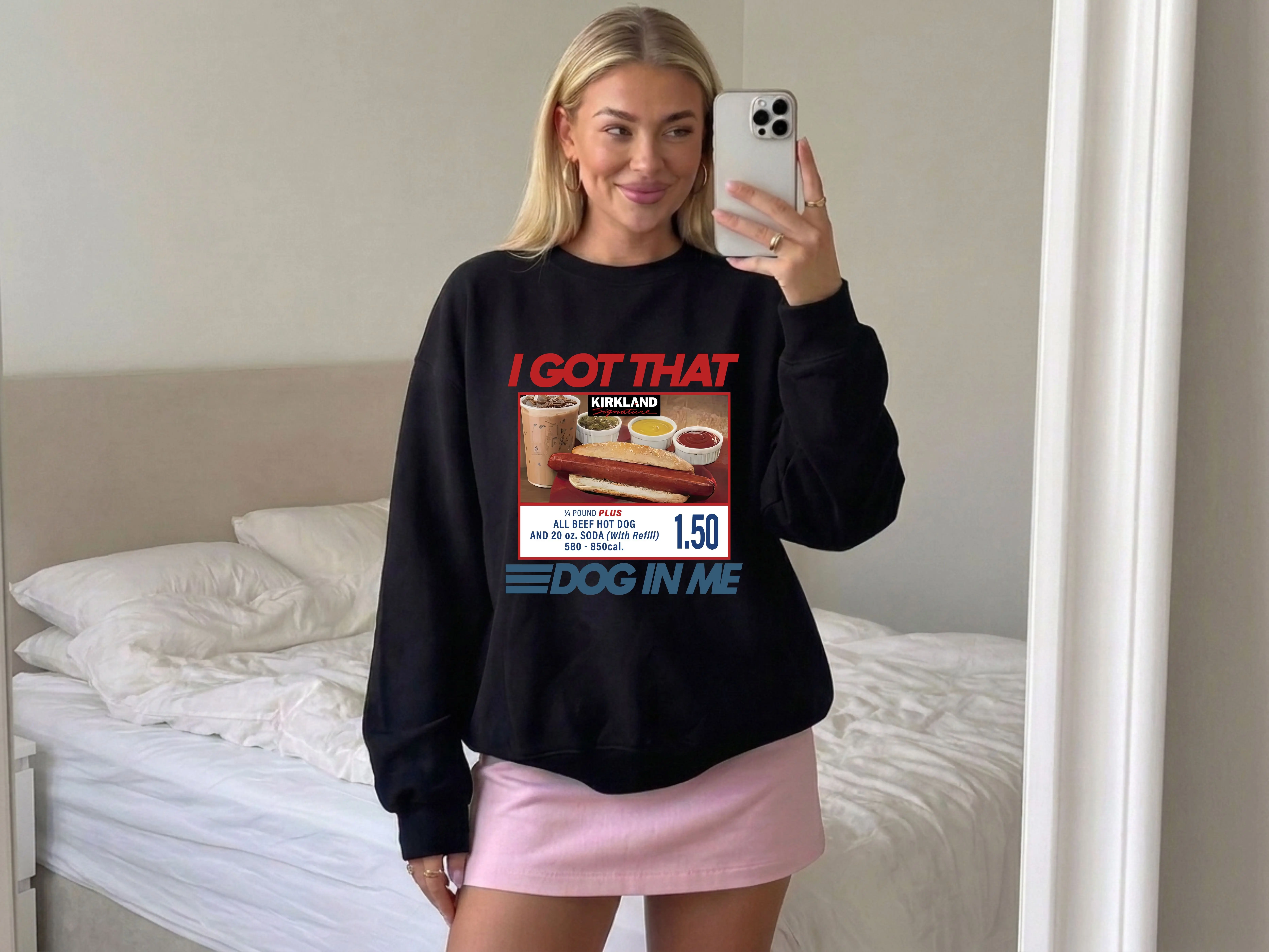 I Got That Dog In Me Meme Sweatshirt, Funny Costco Hot Dog Hoodie, Out of Pocket Humor for Hot Dog Lovers, Christmas Gift, Gift For Him