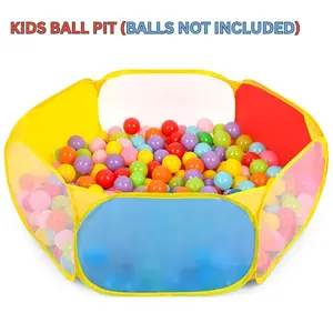 Christmas Gift  Large Pop-Up Kids Ball Pit Tent for Toddlers – Indoor Outdoor Playhouse for Boys & Girls | Baby Playpen with Zipper Storage Bag, Balls Not Included
