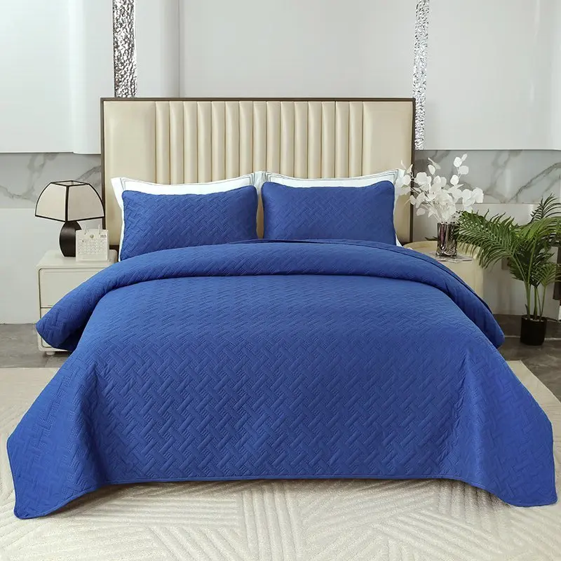 3PCs Ranch Style Bedspread Set with 2 PillowShams, 1 Coverlets Quilt, Ultra-Soft Bedspread, Reversible Coverlet with King, Queen, Full Twin Sizes, All-Season Bedding for BedRoom
