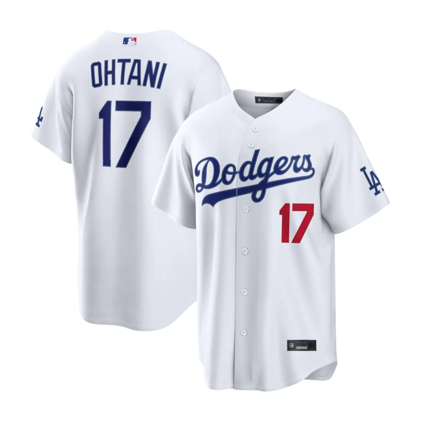Men's Los Angeles #17 Ohtani White Sport Shirt