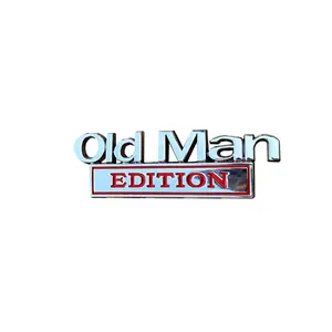 Old Man Edition 3D Emblem Sticker Badge, Funny Decals for Car, Truck, SUV, Motorcycle