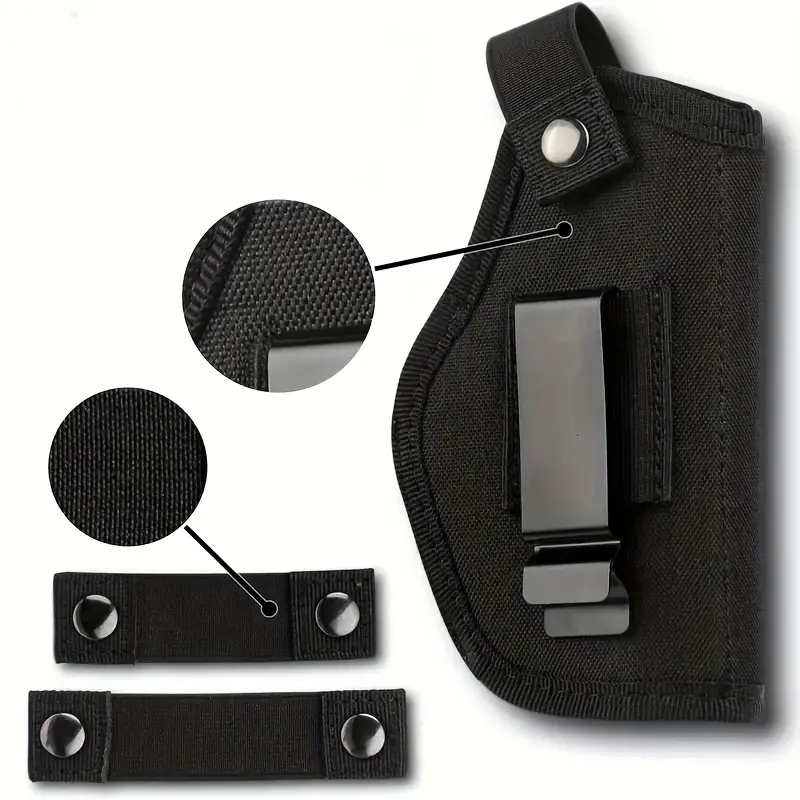 PerDDTrailLock Tactical quick-pull gun cover, suitable for concealed carry and hunting scenarios - universal design on the left and right, equipped with a snap closure system to ensure stable fixation and quick-pull gun, for 9mm G series gun holster