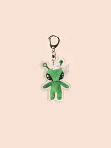 Funny Alien Acrylic Keychain, Face, Alien Cat, Sad Cat Pendant, Backpack Charm, Phone Accessory, Wallet Clip, Friend Gift, Keychain Attachment