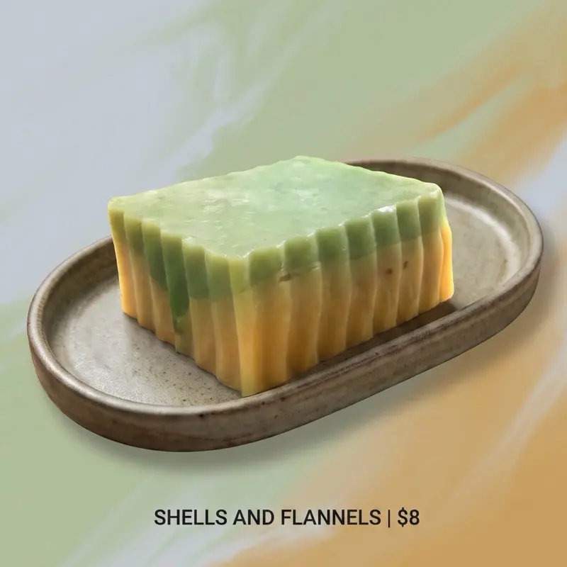 Coco, Mango & Lemonade Scented Body Soap Organic Turmeric Exfoliating