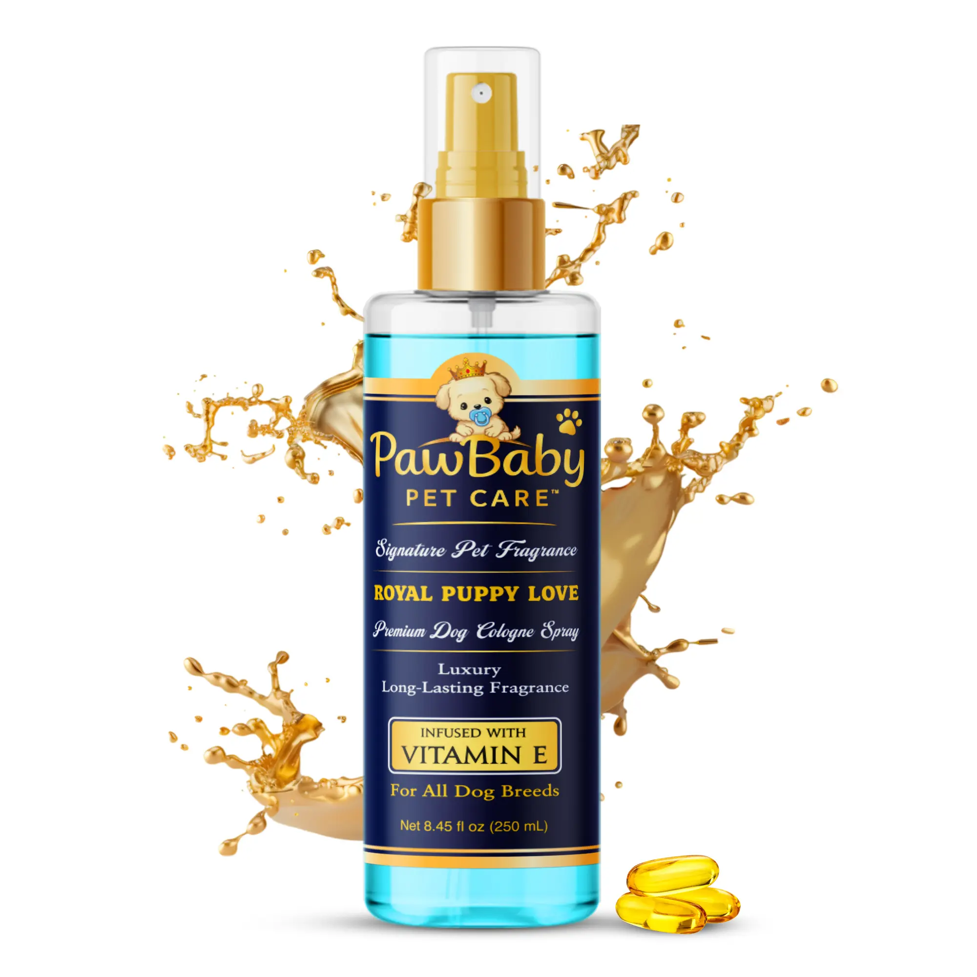 PawBaby Pet Care Royal Puppy Love Dog Cologne Spray – Vitamin E Infused