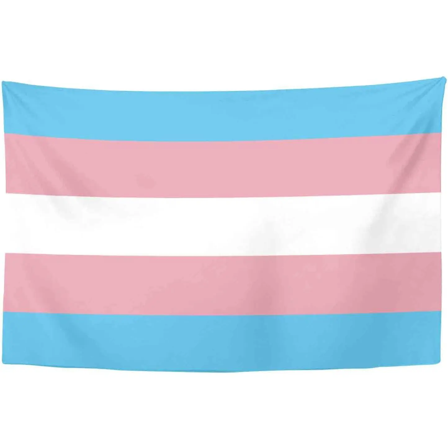 Transgender Pride Flag Tapestry - Lightweight Linen-Cotton Home Decor, Bold Colors Hand Washable Wall Hanging for Bedroom, Beach Use (60x40 in)