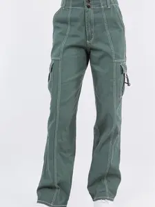Carmen Cargo Pants-Dark Green