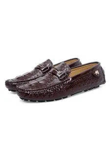 Men's Low-Top Casual Slip-On Flat Shoes, Classic British Style Loafers, Comfortable Lightweight Driving Shoes, Non-Slip Sole, Versatile for Daily Walking & Business Casual Wear