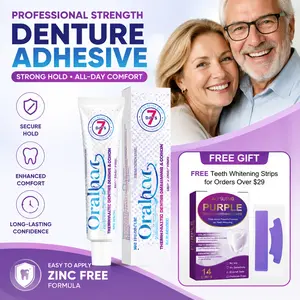 Oral Thermoplastic Denture Adhesive Cream - Secure Hold, Comfortable Daily Wear Denture Fixing Gel