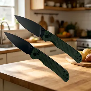 VG10 Steel Folding Kitchen Prep Tool, Non-Slip Linen Ergonomic Grip, Lightweight Pocket-Friendly Design, Versatile Use for EDC Outdoor Tasks, Compact Durable Precision Tool, Knives, Blade Portable Hand Tool Edc Survival Tool