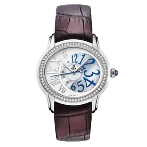 Audemars Piguet Millenary 39.5mm 18K White Gold Factory Diamond Bezel MOP Dial Automatic 77301BC.ZZ.D301CR.01 WHP041421