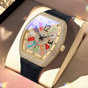 Men's Luxury Rhinestone Embellished  Watch Included Fashion Timeless ClassicWatch Flash Sale -Fashionable it is elegant, durable, and the perfect choice foreveryday wear.  with Gift Box