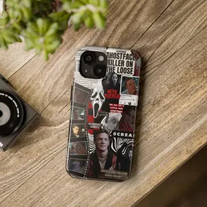 Ghostface Horror Movie Phone Case, Slasher Horror Fan Gift– Compatible with iPhone 11–17 & More (Check Available Sizes)