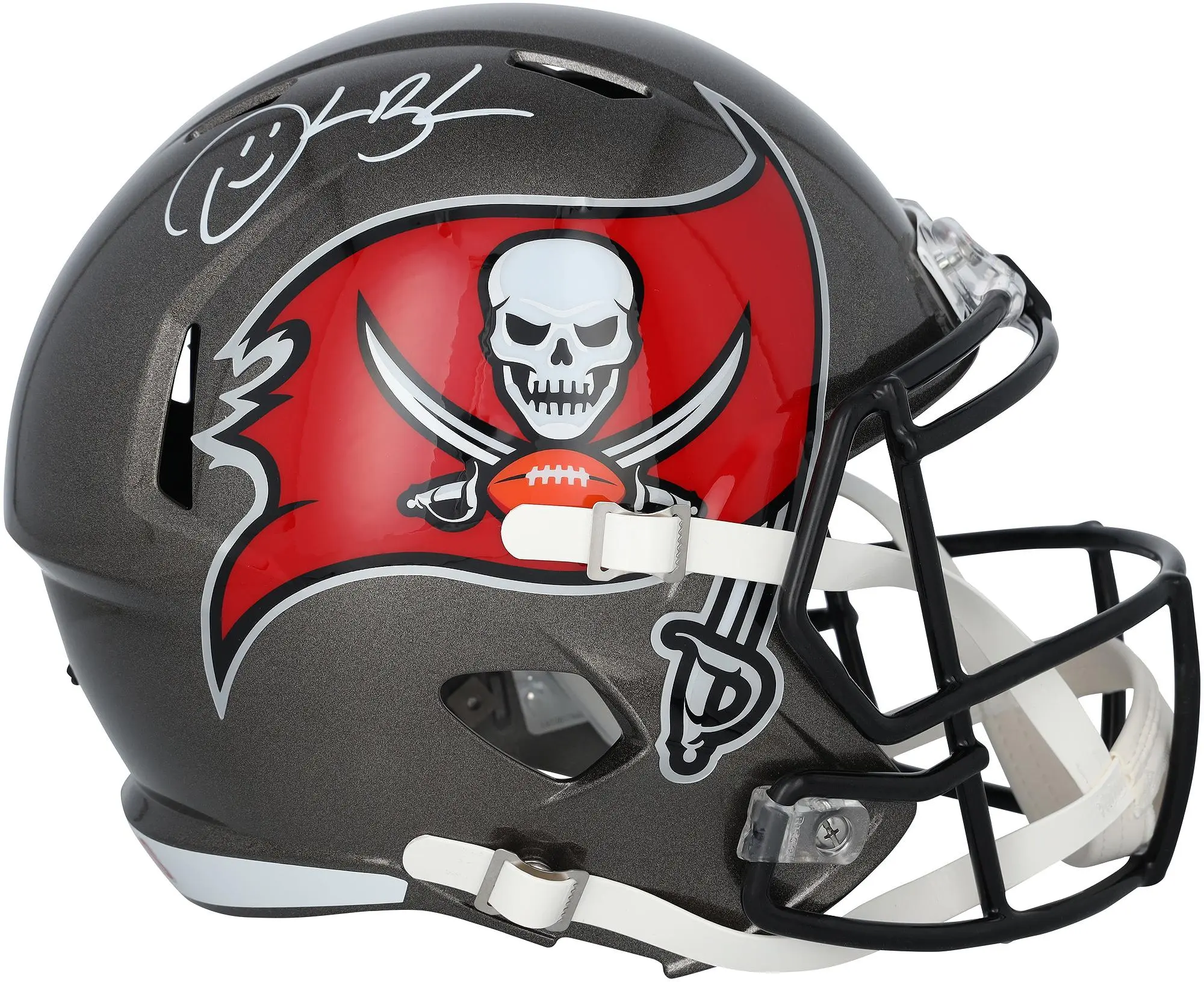 Derrick Brooks Tampa Bay Buccaneers Autographed Riddell Speed Replica Helmet - Fanatics Authentic Certified