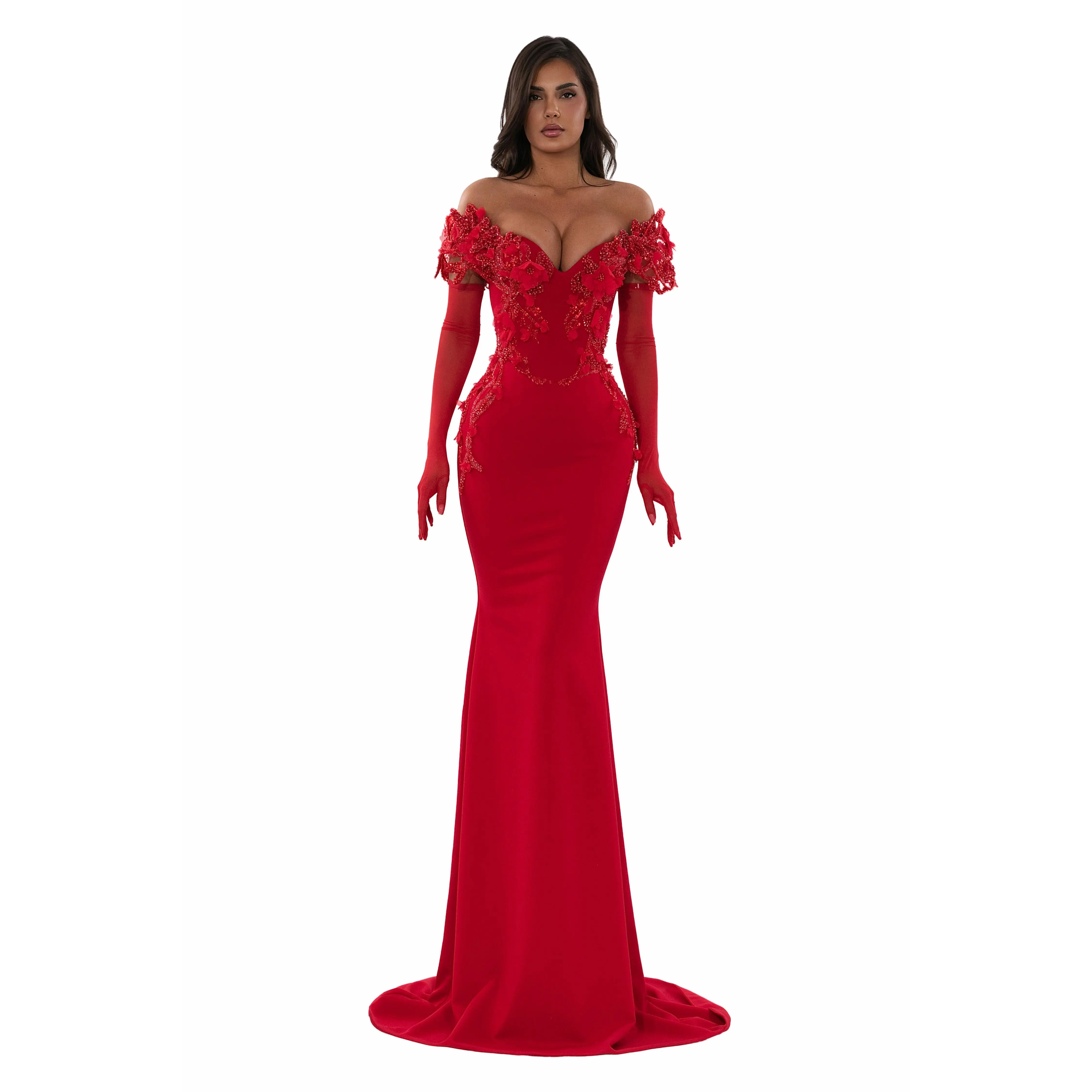 Floral Gloves Gown