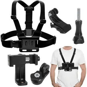 Mobile Phone Chest Adjustable Strap Mount Chest Cell Phone Clips Harness Holder Bracket