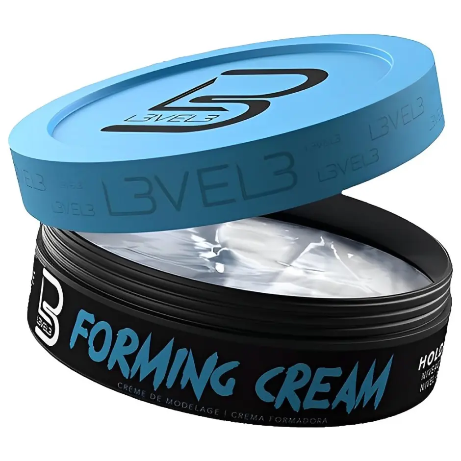 L3VEL3 Forming Cream - Natural Look Hairstyle - Improves Volume - No Stickiness Level Three Hair Cream - Level 3 Gel Haircare Daily