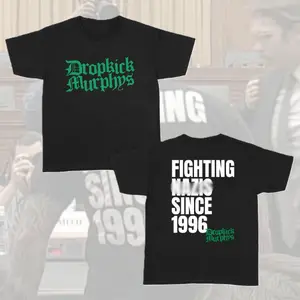 Dropkick Murphys Shirt, Fighting N@zis Since 1996, Casual Unisex Vintage Retro, Fashion Cotton, Full Colors, Full Sizes, For Men, For Women