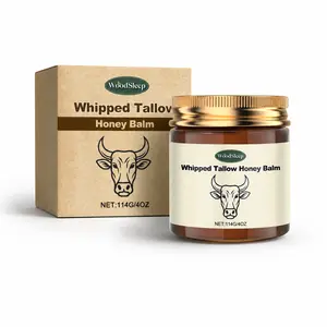 Tallow Skincare - Whipped Tallow Honey Balm, Deep Moisturizing, Natural Moisturizing Cream, Relieves Dry and Sensitive Skin