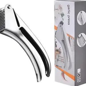 Multifunctional Stainless Steel Garlic Press, Manual Garlic Crusher, Kitchen Ginger Juicer, Home Use, Christmas Gift Idea, Cooking Utensils