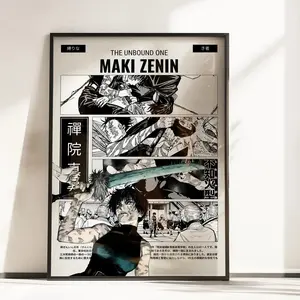 Maki Zenin The Unbound One Poster Jujutsu Kaisen Awakening Wall Art All Sizes - No Frame