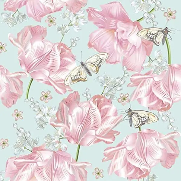 Flowers Napkins Tulip Decorative Floral Paper Decoupage Napkin #5159