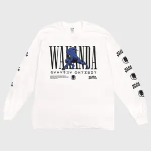 Black Panther - Wakanda White Long Sleeve
