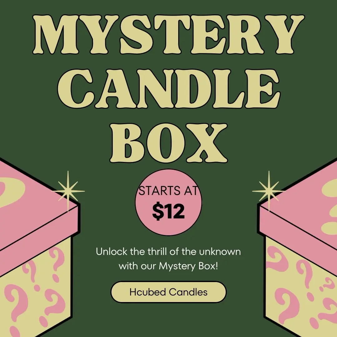 MYSTERY CANDLE BOX - 100% Soy Candles - Starts at $12 - Housed Candles for Aroma and Scent Decor