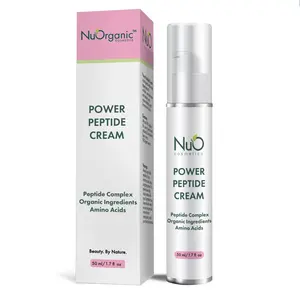 nuorganic Power Peptide Cream - Firm & Even Skin Tone - Organic & Plant Based Moisturizer
