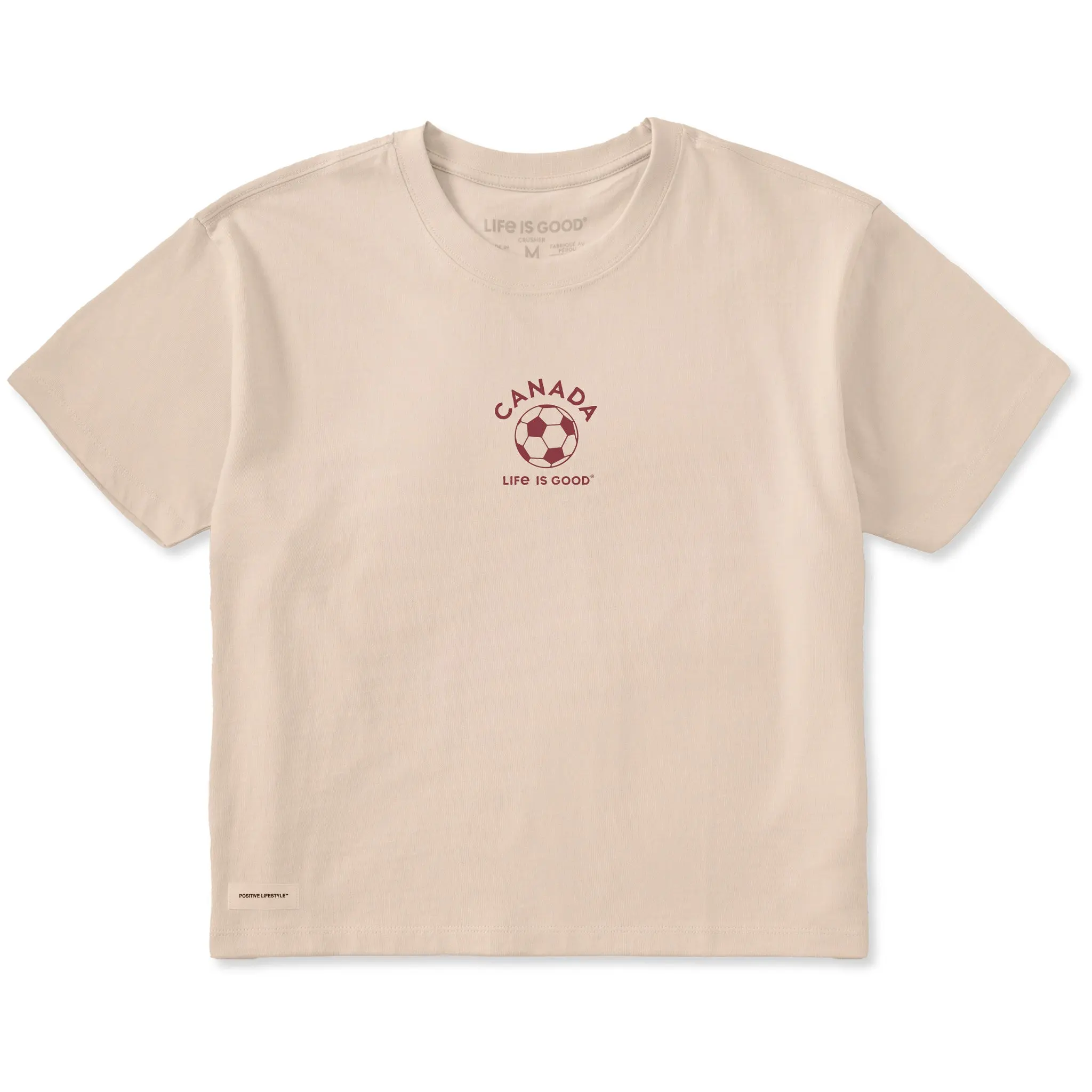 Women's Mini Canada Soccer Short Sleeve Crusher Boxy Tee