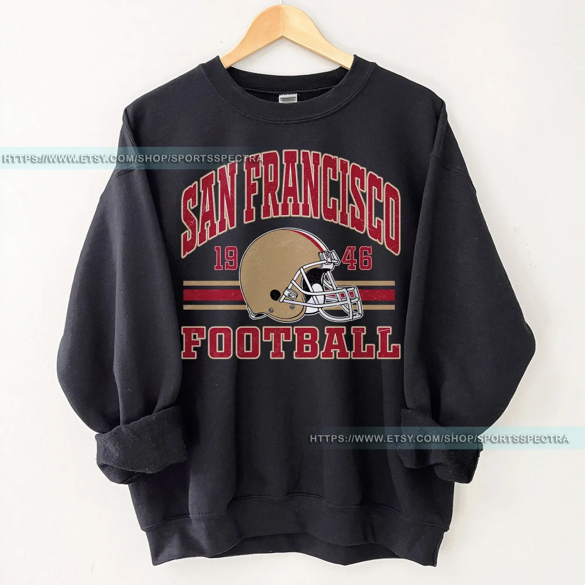 Vintage 90s Style San Francisco Football Sweatshirt, Sun Day Football, Graphic Tee Gift For Football Fan Sport, Sunday Football Crewneck FAG6