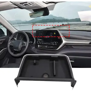 Behind Screen Storage Box Custom Compatible with Toyota Grand Highlander 2024+ Center Console Organizer Tray Dashboard Storage Box Tray,Navigation Screen Rear Insert Auxiliary Storage Tray