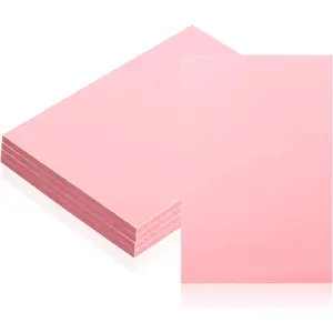 4 Pcs 4" x 6" Pink Rubber Art Soft Linoleum Carving Block for Printmaking Stamp Carving Crafts