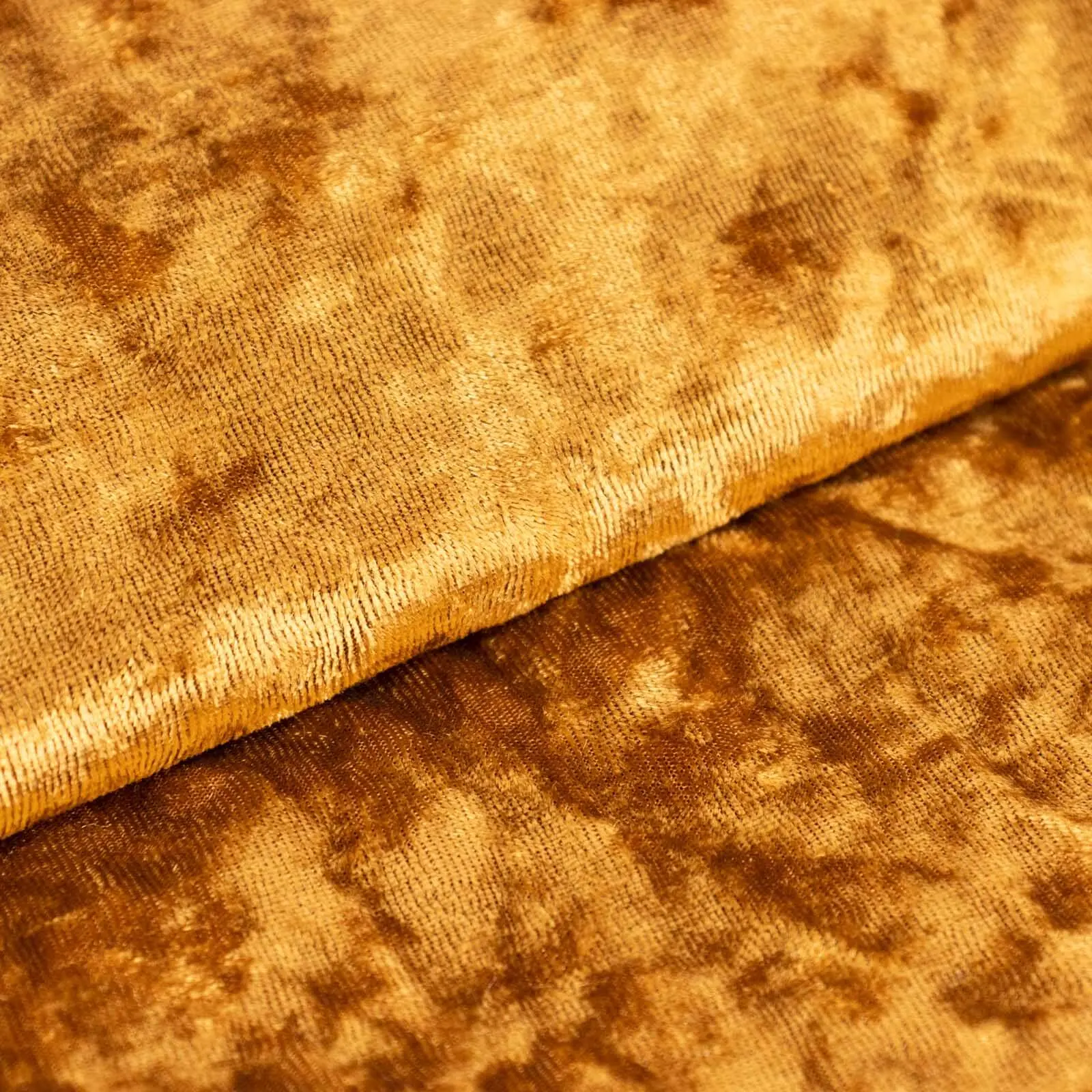 Gold Crushed Velvet Fabric Bolt - 65"x5 Yards Bridal & Reception Backdrops Fabric, Hotel Decor Spot Clean Sewing Supply for DIY Crafts