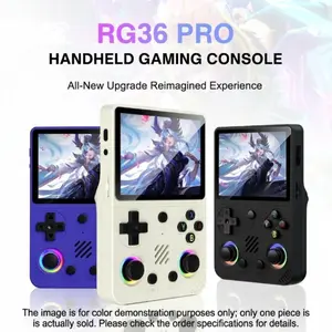 Rg36pro Open Source Dual System Handheld Game Console, 3.5 Inch HD Screen, Capacitive Joystick, Compact Portable Retro Gaming, Ideal for Gamers
