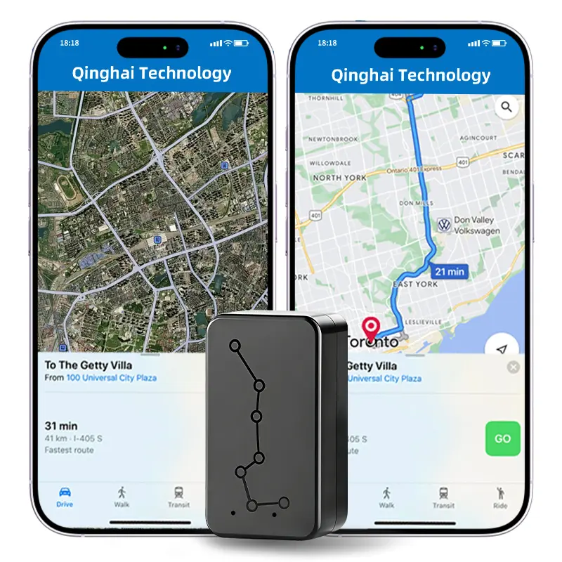 Magnetic 4G GPS Tracker for Vehicles, SIM Card and Data Included, No Monthly Fee, No Subscription Required, Real-Time Tracking, Geofence Alerts, Route History