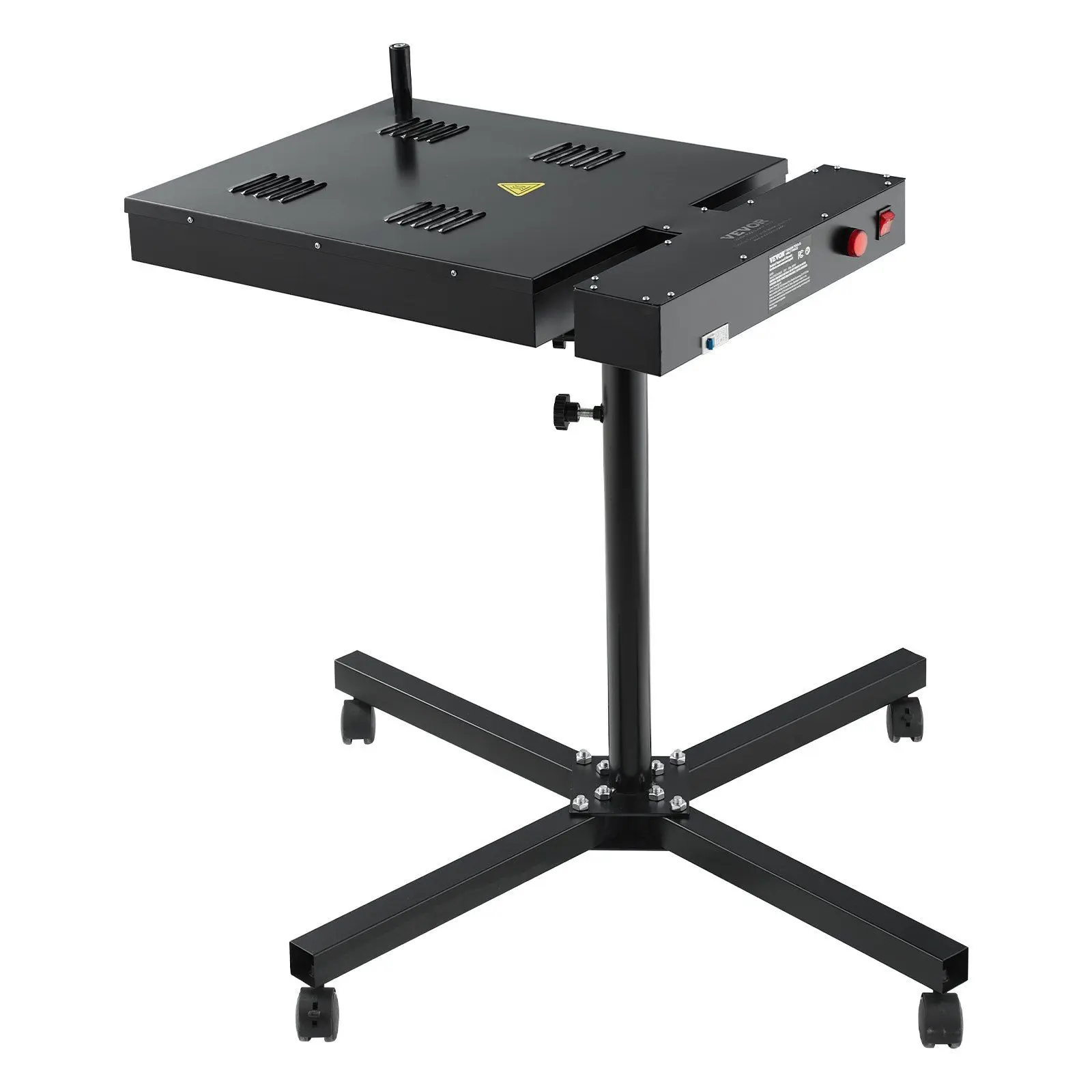 VEVOR Flash Dryer, 18 x 18 inch Flash Dryer for Screen Printing, High Power Silk Screen Printing Dryer with Height Adjustable Stand, 360 °   Rotation, X-Shaped Base, Steel T-Shirt Curing Machine