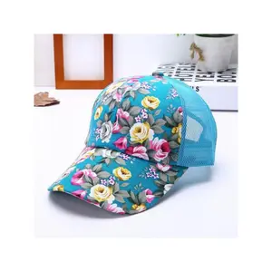 Hawaiian Hat Tropical Trucker Mesh Baseball Women Men Flower Floral Cap Snapback Dragonus